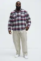 Utica Plaid Flannel Shirt(Multi Color,S)