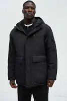 Better Days Padded Hooded Long Coat