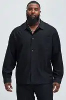Turner Pocket Button Up Shirt(Black,S)