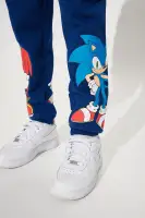 Mini Sonic Embroidered Fleece Jogger Set(Navy,4/5)