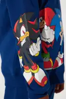 Mini Sonic Embroidered Fleece Jogger Set(Navy,4/5)