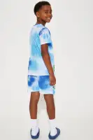 Mini Space Jam Spray Tee Short Set(Blue,4/5)