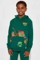 Mini TMNT Interactive Pocket Fleece Jogger Set(Green,4/5)