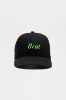 Mini Brat Behavior Trucker Hat(Black/combo,OS)