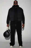 Lucid Zip Up Puffer Vest(Black,S)