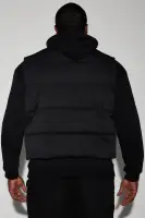Lucid Zip Up Puffer Vest(Black,S)