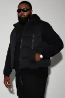 Lucid Zip Up Puffer Vest(Black,S)