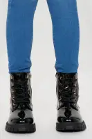 Mini Love My Kicks Combat Boots(Black/Pink,1)