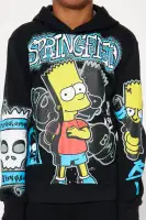 Mini Bart Simpson Graffiti Fleece Set(Black,4/5)