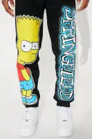 Mini Bart Simpson Graffiti Fleece Set(Black,4/5)