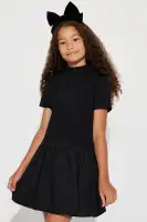Mini Kennedy Short Sleeve Drop Waist Mini Dress