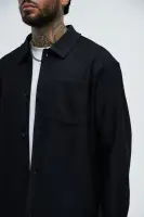 Turner Pocket Button Up Shirt(Black,S)