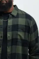 Park Flannel Shirt(Green/combo,S)
