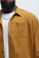 Ronan Weekender Button Up Shirt(Camel,S)
