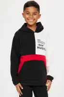 Mini Don't Stop Fleece Set(Black/Red,4)