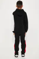 Mini Don't Stop Fleece Set(Black/Red,4)