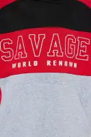 Mini Savage World Fleece Jogger Set(Red/Black,4)