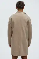 Out Of Control Wool Like Long Coat(Tan,S)