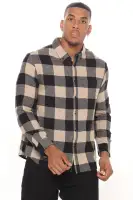 On The Boulevard Long Sleeve Flannel Shirt