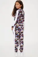 Mini All Over Print Cozy Knit Jogger Set(Black/combo,4)