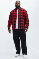 Neponset Flannel Shirt(Red/Black,S)