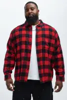 Neponset Flannel Shirt(Red/Black,S)