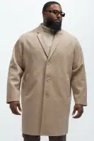 Out Of Control Wool Like Long Coat(Tan,S)