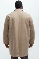 Out Of Control Wool Like Long Coat(Tan,S)