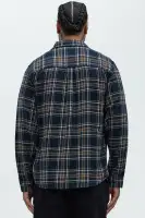 Mansen Flannel Shirt(Black/combo,S)