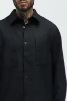Kerr Textured Button Up Shirt(Black,S)