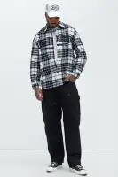 Von Dutch Eyeball Flannel(Black/combo,S)