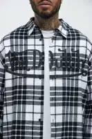 Von Dutch Eyeball Flannel(Black/combo,S)