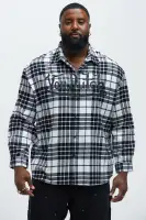 Von Dutch Eyeball Flannel(Black/combo,S)