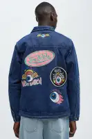 Von Dutch Patchwork Denim Jacket