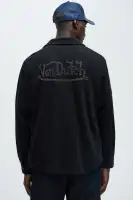 Von Dutch Long Sleeve Button Up(Black,S)