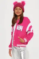 Mini Double Pom Pom Beanie(Hot Pink,OS)