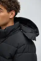 Flexin' Puffer Long Coat(Black,S)