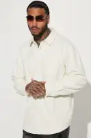 Dean Textured Long Sleeve Button Up Shirt