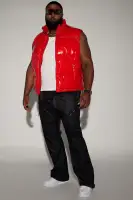 Caleb Puffer Vest(Red,S)