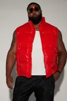 Caleb Puffer Vest(Red,S)