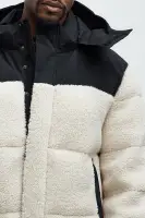 Real Thoughts Colorblock Puffer(Tan/Multi,S)