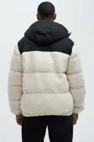 Real Thoughts Colorblock Puffer(Tan/Multi,S)
