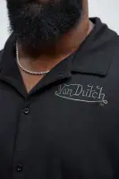 Von Dutch Long Sleeve Button Up(Black,S)