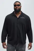 Von Dutch Long Sleeve Button Up(Black,S)
