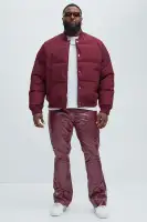 Deon Bomber Jacket(Burgundy,S)