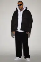 Nothing Compares Puffer Jacket(Black,S)