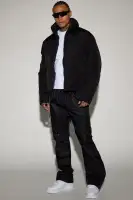 George Quilted Nylon Puffer Jacket(Black,S)