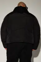 George Quilted Nylon Puffer Jacket(Black,S)