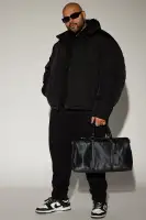 George Quilted Nylon Puffer Jacket(Black,S)