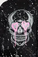 Mini Dylan Skull Sweatshirt Dress(Black,4/5)